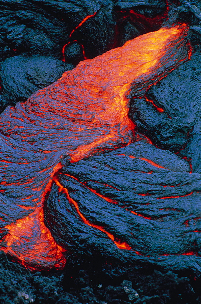 Detail Of Lava, La Fournaise Eruption, Reunion