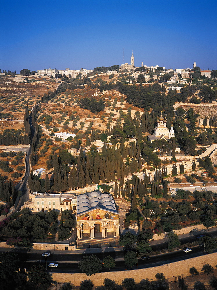 Mount Olive And Russian Church, Jerusalem, Israel