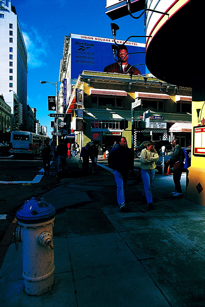 Passers By In Post Street, San Francisco, Usa