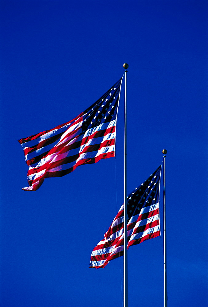 Us Stars & Stripes Flags, San Francisco, Usa