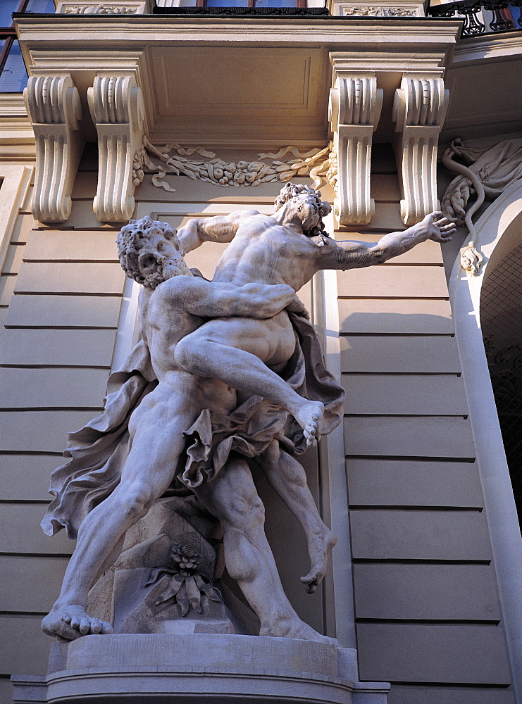 Sculpture At Main Gate, Hofburg Palace, Vienna, Austria