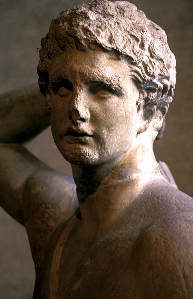Italy, Rome, Villa Medicis (French Property), An Antique Statue Exposed In The Hall