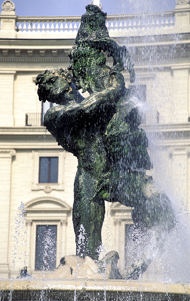 Italy, Rome, Piazza Della Republica , Fountain