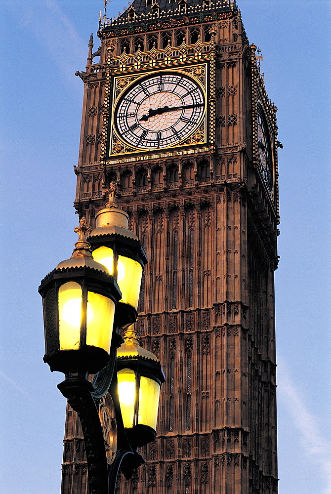 UK, London, Big Ben & Candlelight