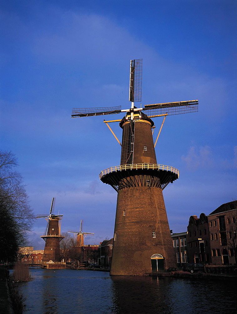 Netherlands, Rotterdam, Windmills