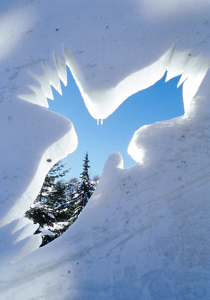 France, Alps, Valloire Ice Sculpture
