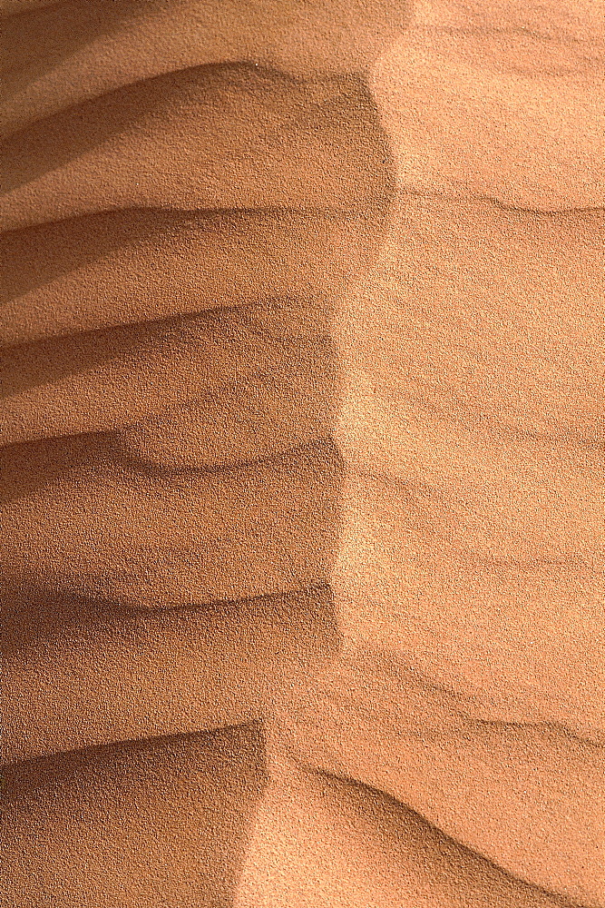 Algeria, Sahara, Tassili M'ajjer, Sand Dunes, Close-Up Of Sand 