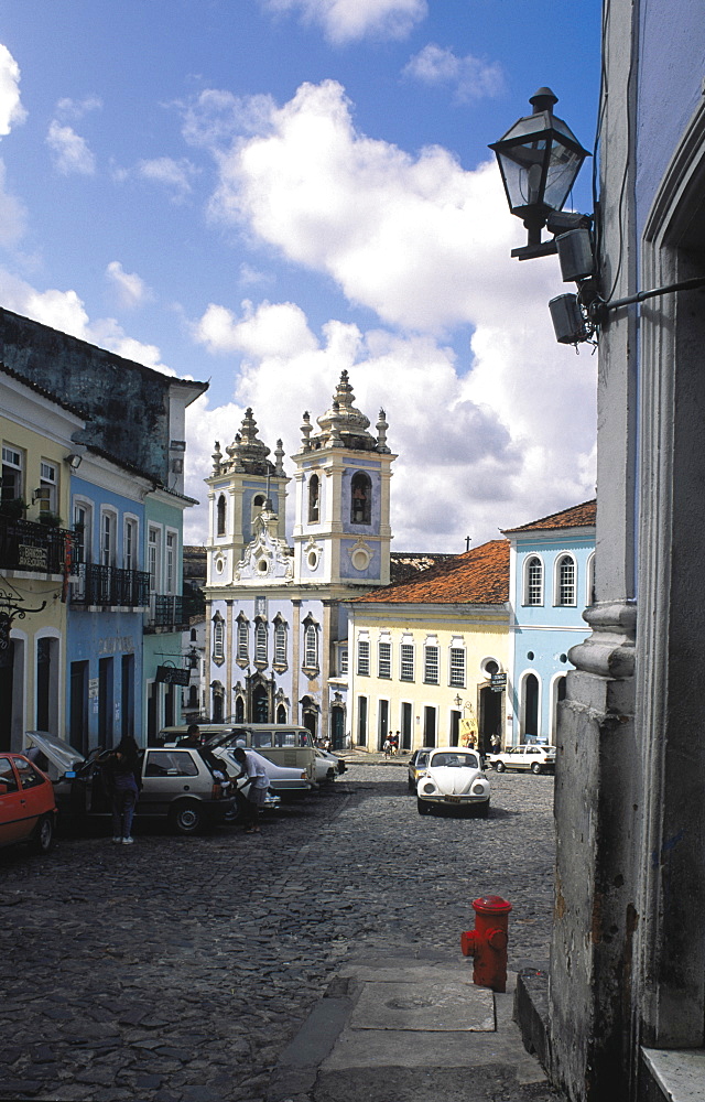 Brazil, Salvador De Bahia.Ancient Pelourinho Neighbourhood.Cathedral (Se) Square