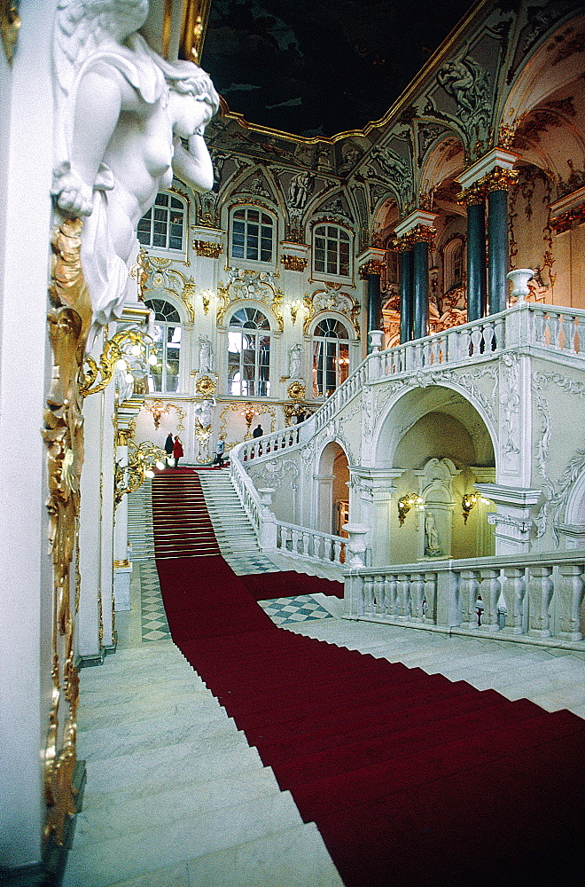 Russia, St-Petersburg, Winter Palace (Hermitage Museum), The Main Staircase