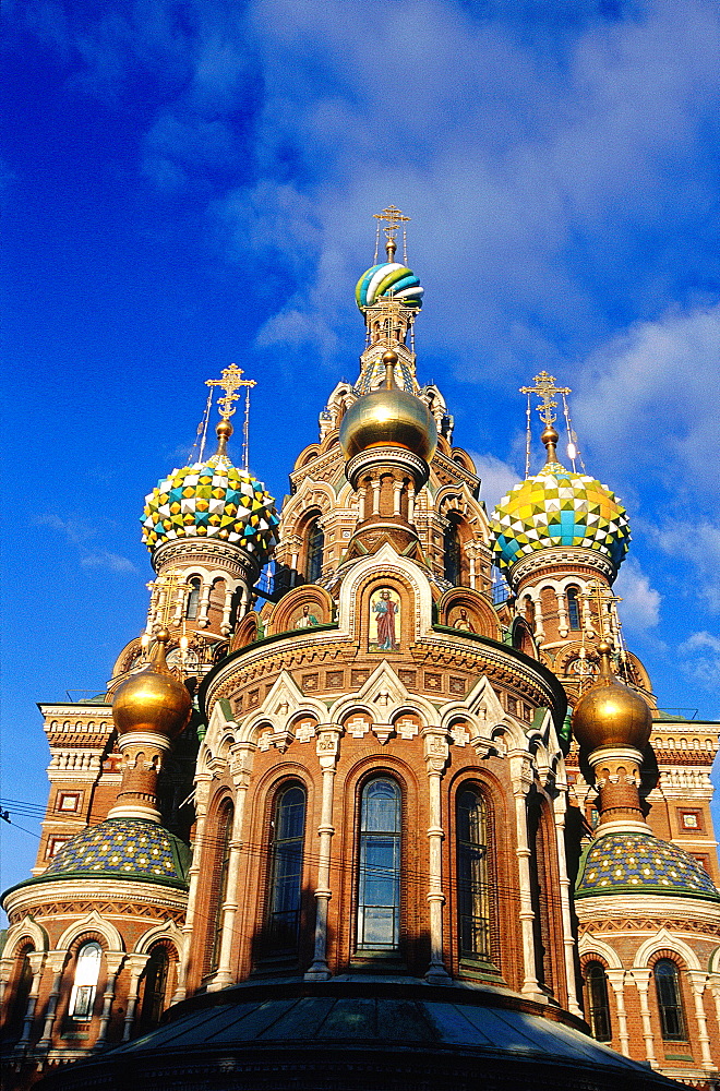 Russia, St-Petersburg, Resurrection Church (Bleeding Saviour) Built 1883-1907 By Architects Parland And Malichev, The Bulbs And Belfries