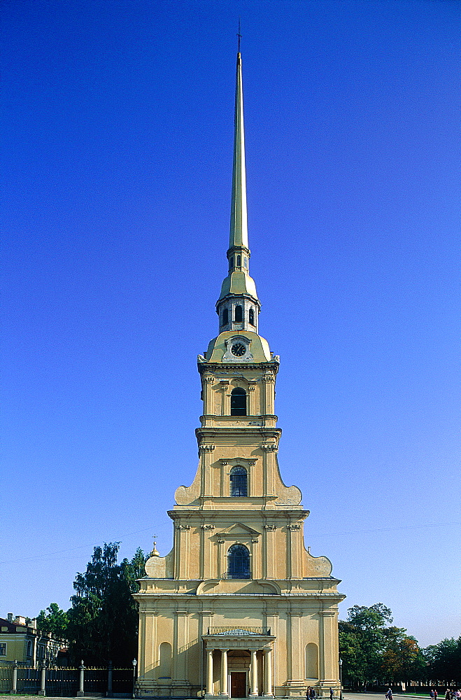 Russia, St-Petersburg, Peter And Paul Fortress, The Golden Church Belfry, 