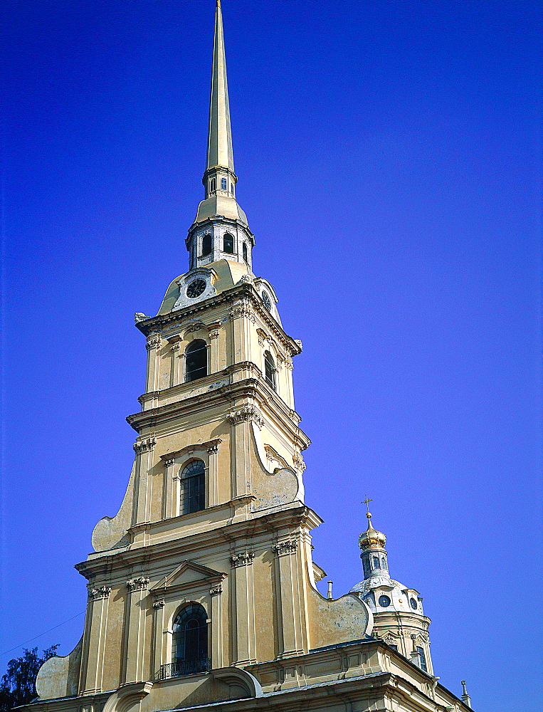 Russia, St-Petersburg, Peter And Paul Fortress, The Goldenechurch Belfry, 