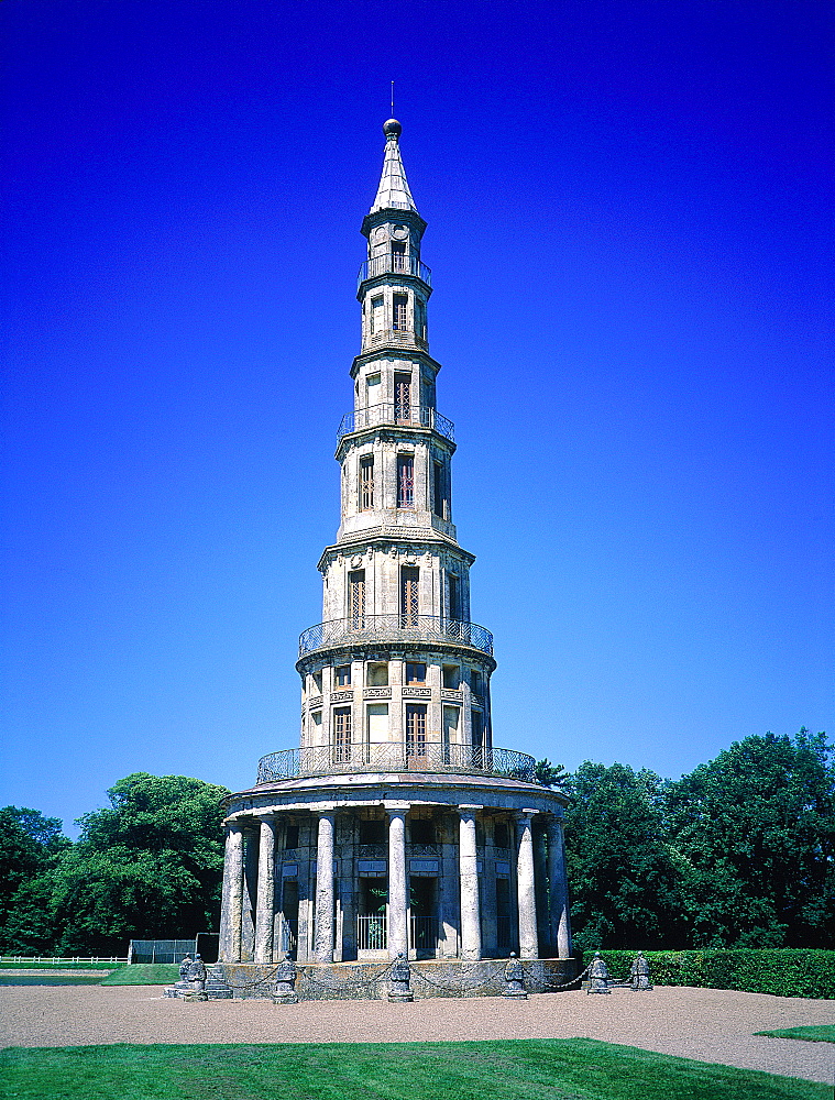 France, To Uraine Val-De-Loire, In Dre-Et-Loire, Chanteloup, The Pagoda A Chinese Style Architectural Fantasy Built On Behalf Of King Francois 1st