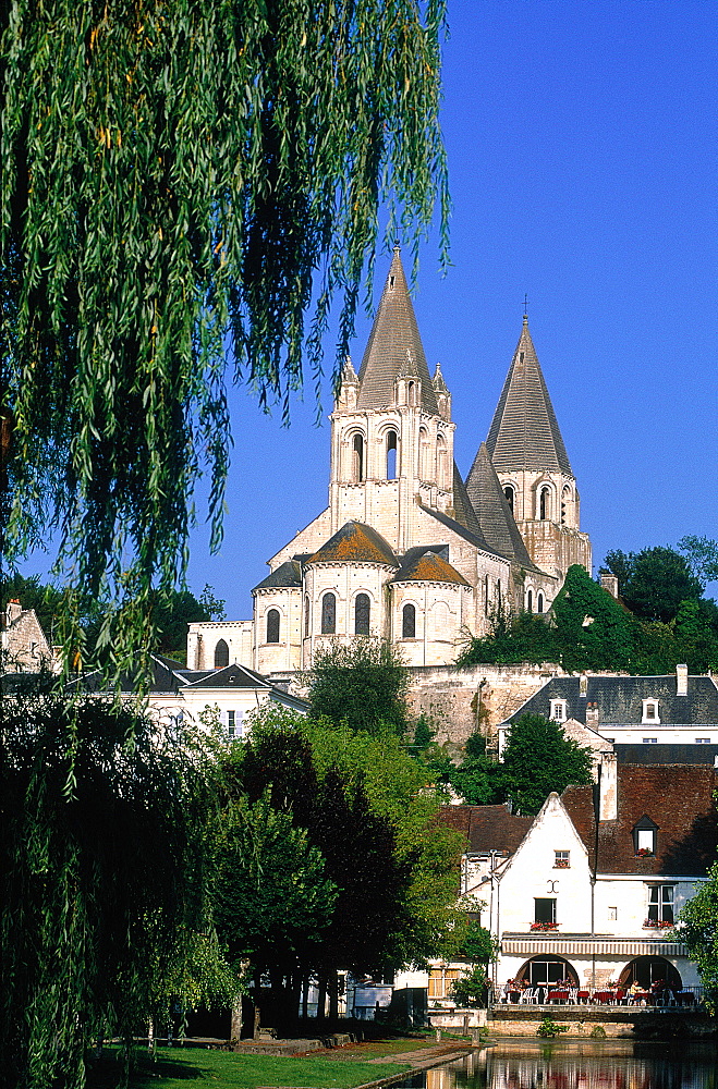 France, To Uraine Val-De-Loire, In Dre-Et-Loire, Loches, The Medieval Church Saint-Michel On To P Of Castle Hill