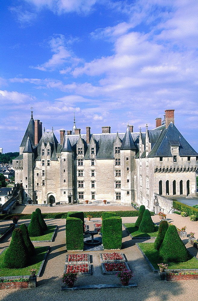 France, To Uraine Val-De-Loire, In Dre-Et-Loire, Langeais, The Castle Main Facade On The Park, Open To The Public