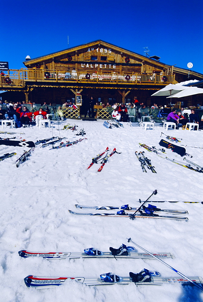 Apres-ski at Megeve, Haute-Savoie, France 