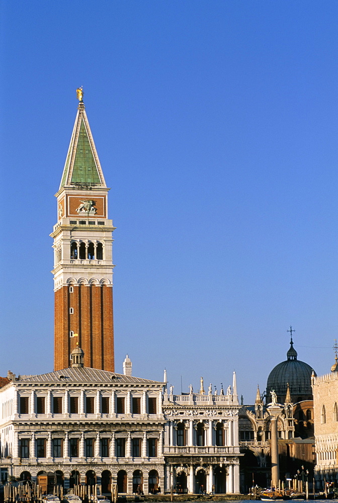 St. Mark's campanile, Venice, UNESCO World Heritage Site, Veneto, Italy, Europe