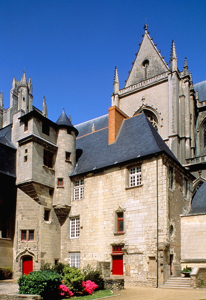 Gothic cathedral, Nantes, Loire Atlantique, France, Europe