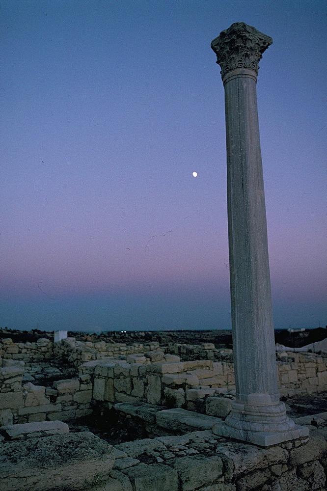 Greek ruins, Kourion (Kurion) (Curium), Cyprus, Mediterranean, Europe