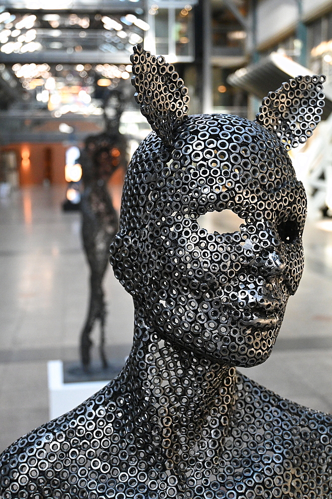 Modern metal sculpture in Woolloomooloo, Australia