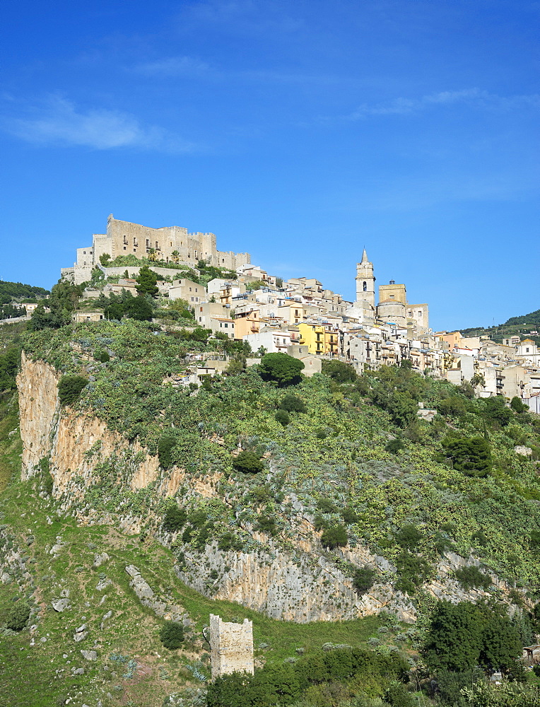 Caccamo Town, Caccamo, Sicily, Italy, Europe