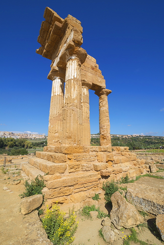 Temple of Castor, Valley of the Temples, Agrigento, UNESCO World Heritage Site, Sicily, Italy, Europe