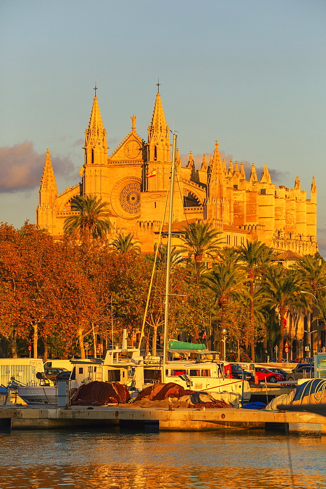 La Seu Cathedral, Palma de Mallorca, Mallorca (Majorca), Balearic Islands, Spain, Mediterranean, Europe