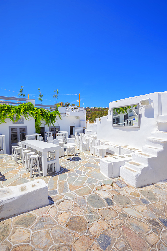 Apollonia village main square, Apollonia, Sifnos Island, Cyclades, Greek Islands, Greece, Europe