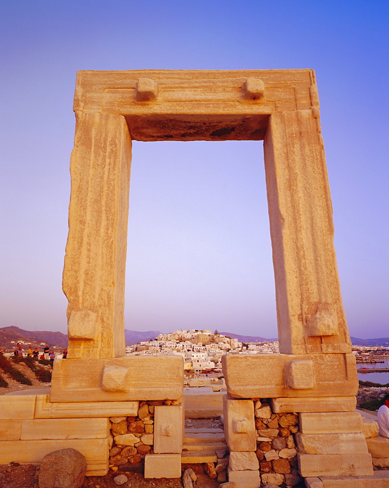 Temple of Apollo and Naxos, Naxos, Cyclades Islands, Greece, Europe