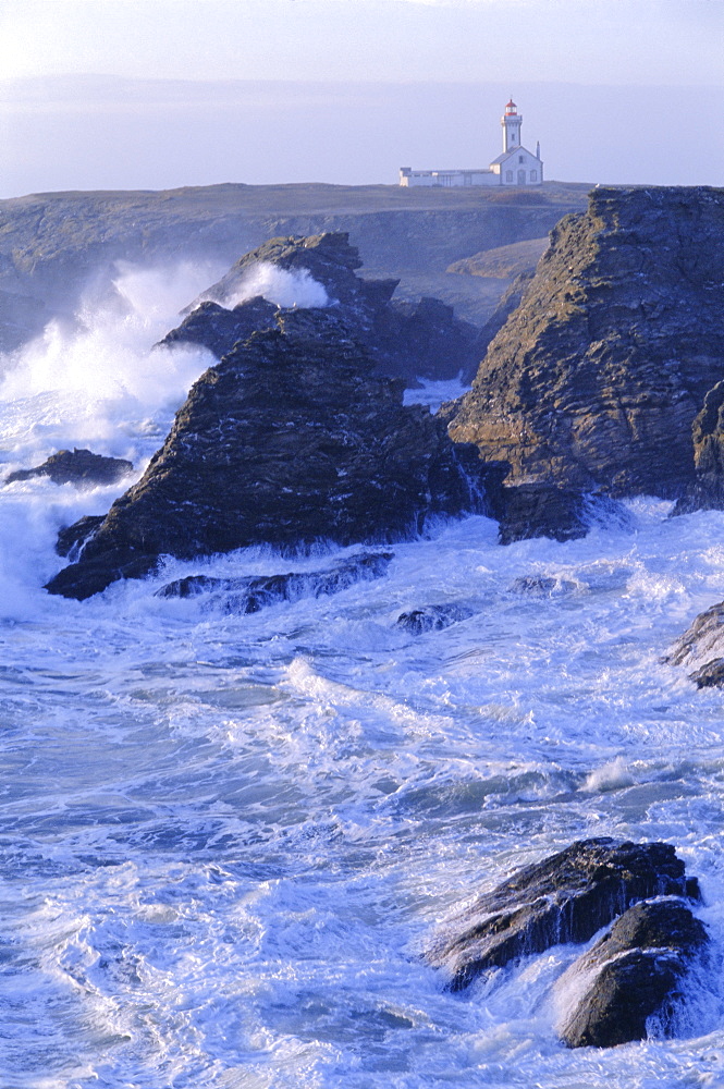 Pointe de Poulains view from Ster Vraz, NW Coast, Belle-Ile-en-Mer, Breton Islands, Morbihan, Brittany, France