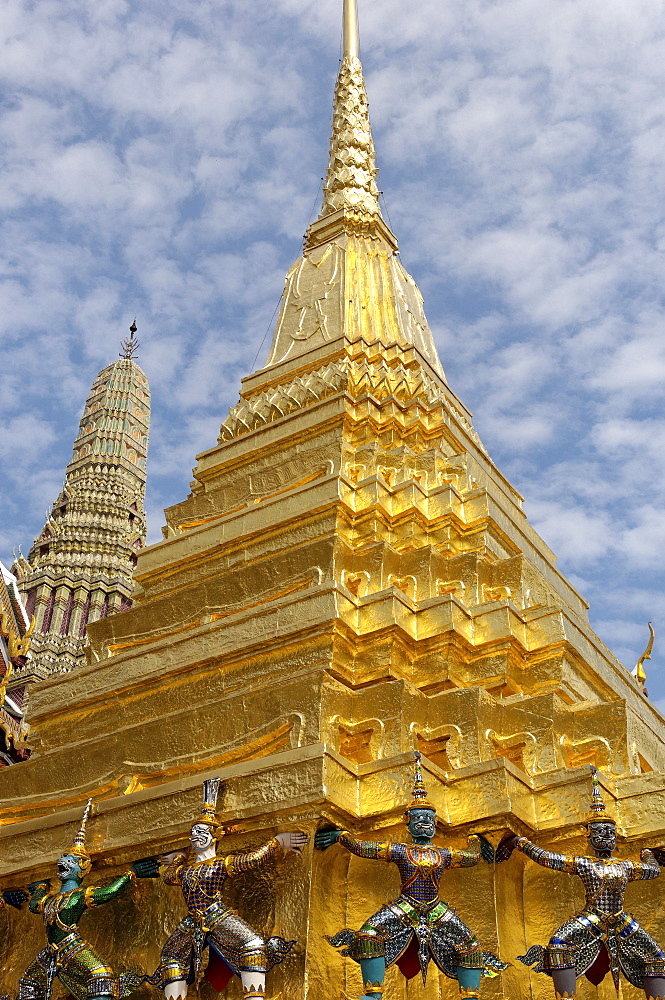 The Temple of the Emerald Buddha, Grand Palace, Bangkok, Thailand, Southeast Asia, Asia