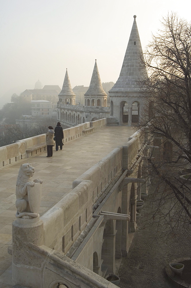 Fishermans Bastion, Castle Hill area, Budapest, Hungary, Europe