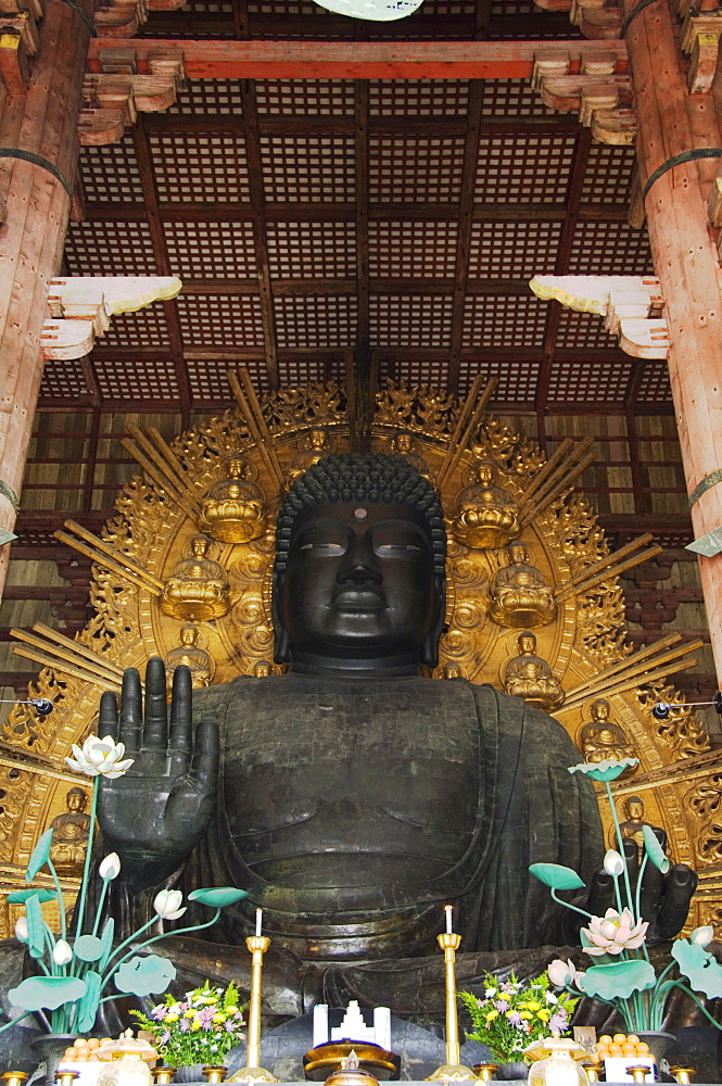 Todaiji Big Buddha Temple constructed in the 8th century, UNESCO World Heritage Site, Nara City, Nara Prefecture, Honshu Island, Japan, Asia