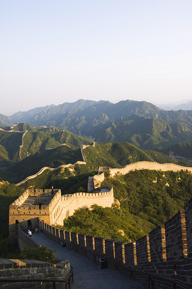 Great Wall of China at Badaling, first built during the Ming dynasty between 1368 and 1644, restored in the 1980s, UNESCO World Heritage Site, near Beijing, Hebei Province, China, Asia