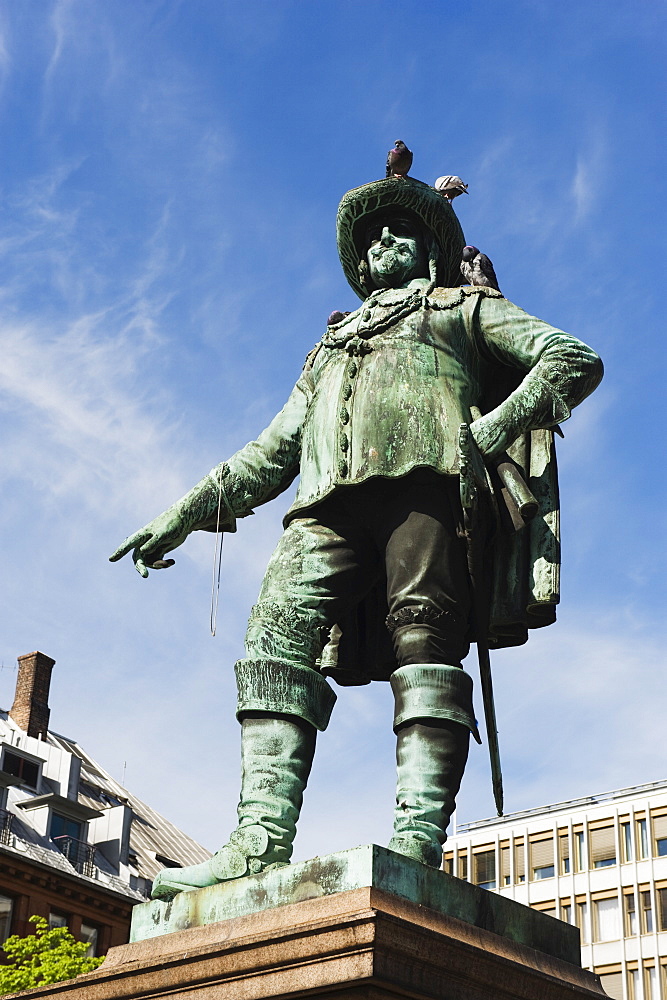 Statue of Christian IV, Oslo, Norway, Scandinavia, Europe