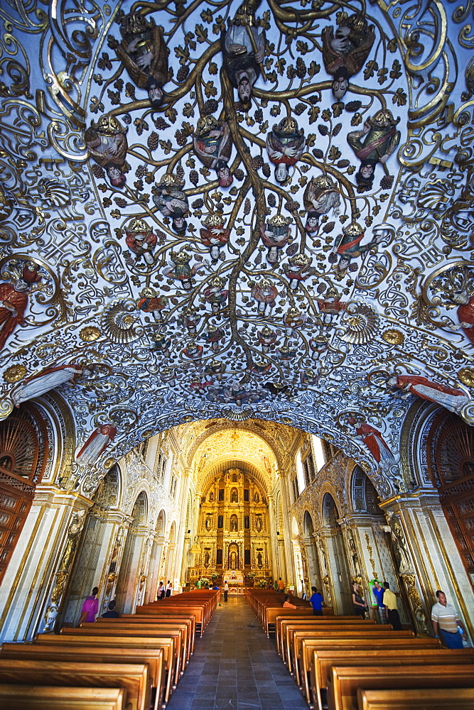 Interior of Santo Domingo church, Oaxaca, Oaxaca state, Mexico, North America