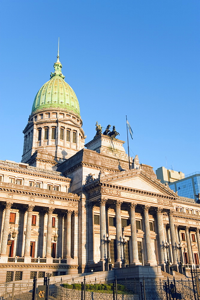 Palacio del Congreso (National Congress Building), Plaza del Congreso, Buenos Aires, Argentina, South America