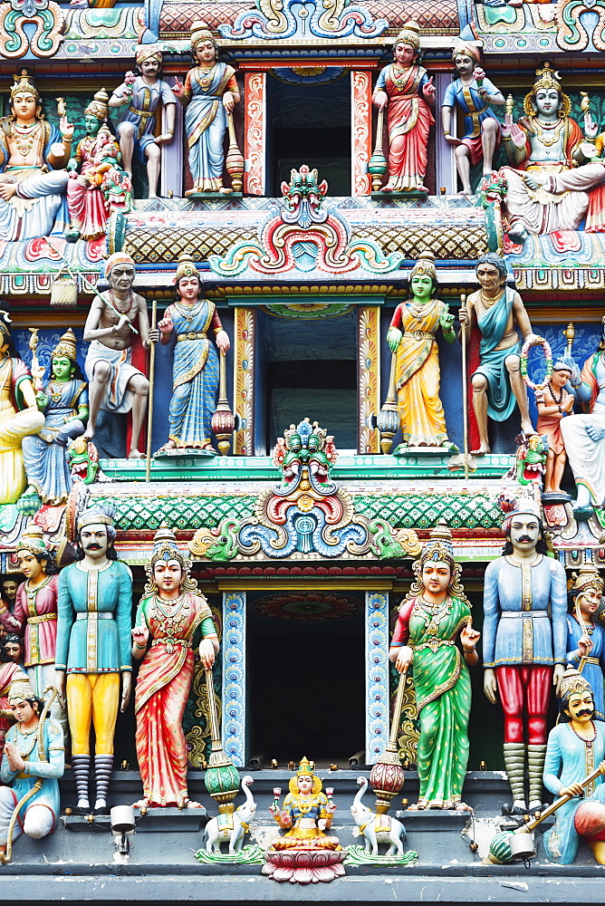 Sri Mariamman Hindu Temple, Singapore, Southeast Asia, Asia