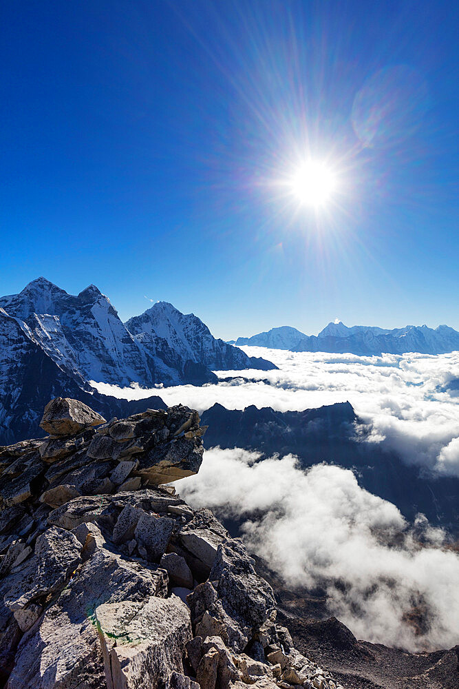 View from Ama Dablam, Sagarmatha National Park, UNESCO World Heritage Site, Khumbu Valley, Nepal, Himalayas, Asia