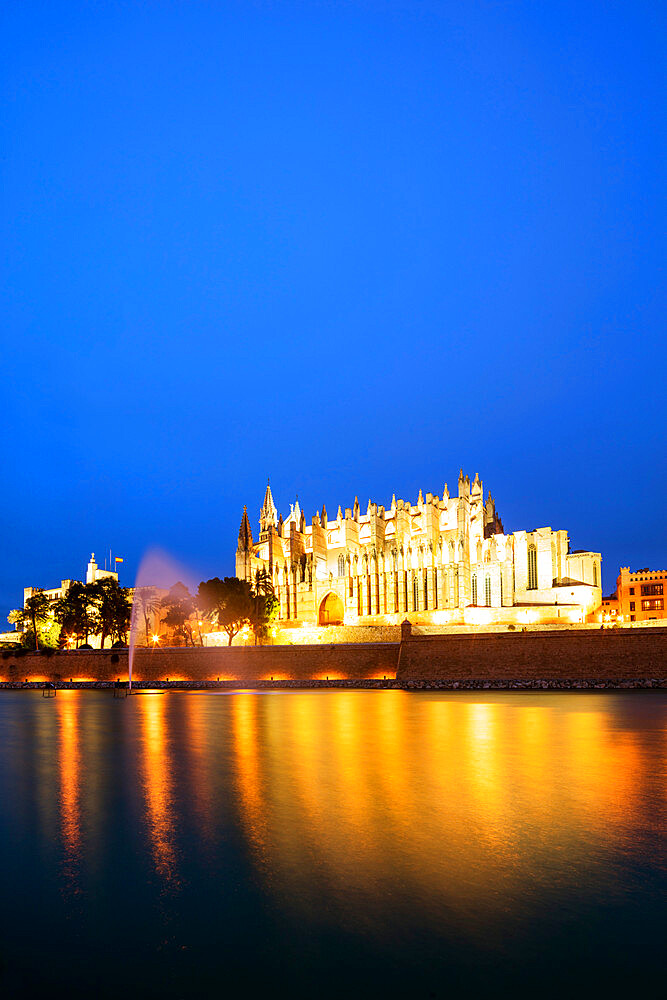 La Seu Cathedral, Palma de Mallorca, Majorca, Balearic Islands, Spain, Mediterranean, Europe