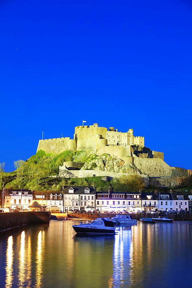 Mont Orgueil Castle (Gorey Castle), Gorey, Jersey, Channel Islands, United Kingdom, Europe