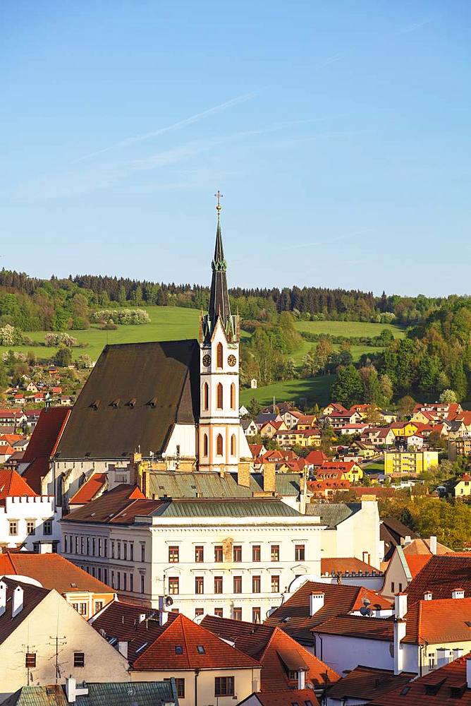 Church of St. Vitus, Cesky Krumlov, UNESCO World Heritage Site, South Bohemia, Czech Republic, Europe