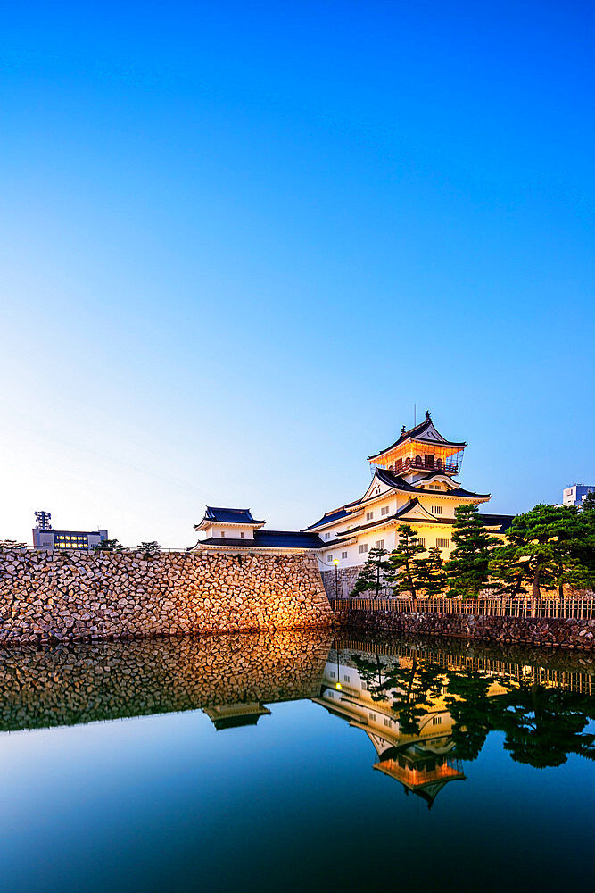 Toyama Castle (Azumi Castle), built in 1543, Toyama, Toyama prefecture, Honshu, Japan, Asia