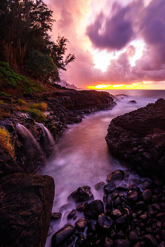 Princeville, Queens Baths, Kauai Island, Hawaii, United States of America, North America