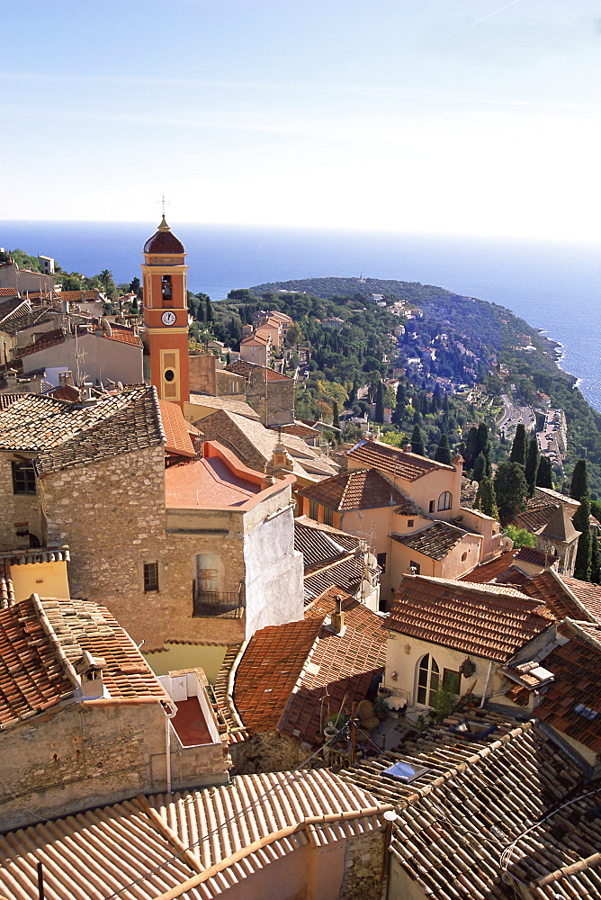 Village of Roquebrune, Provence, Cote d'Azur, French Riviera, France, Mediterranean, Europe