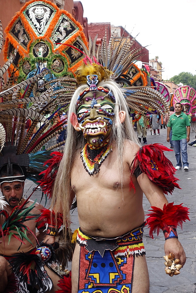 Native Dancers, Semana Santa (Holy Week), San Miguel de Allende, Mexico, North America