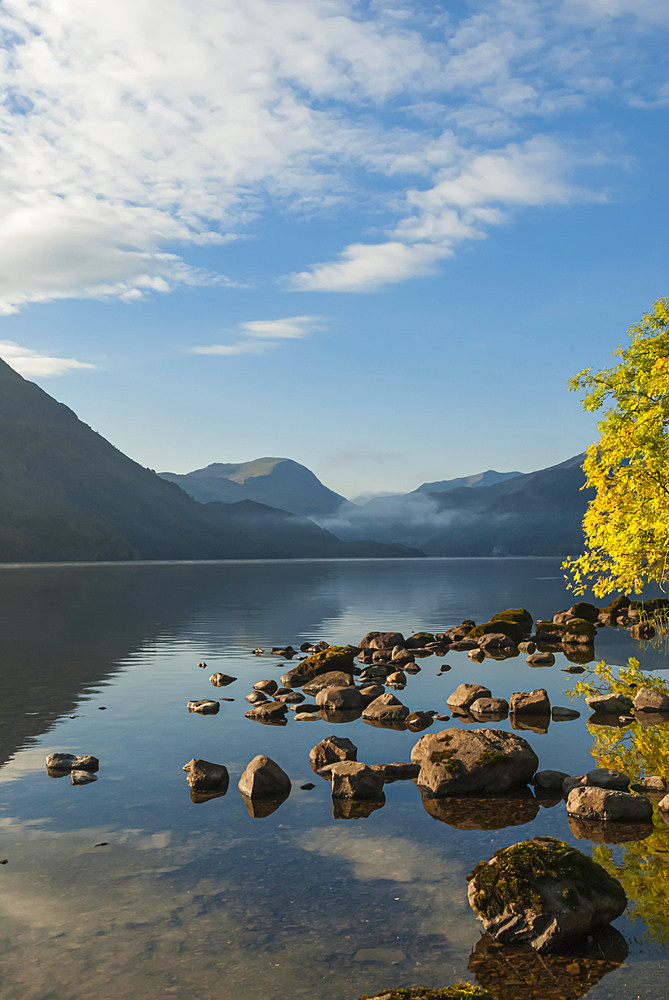 Morning light, Ullswater, Lake District National Park, UNESCO World Heritage Site, Cumbria, England, United Kingdom, Europe