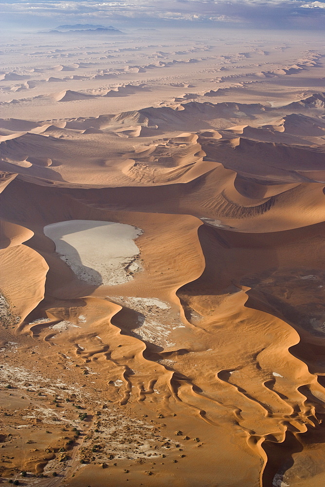 Aerial view, Dead Vlei, Sossusvlei, Namib Naukluft National Park, Namibia, Africa