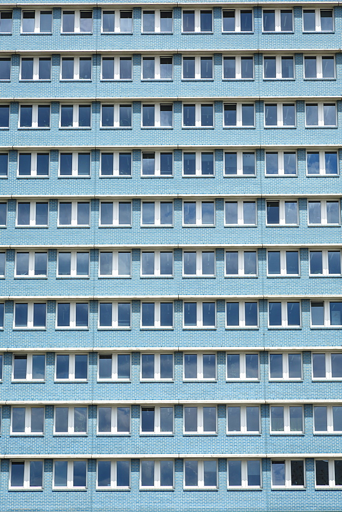 Stalinist architecture of apartment building on Karl Marx Allee, Friedrichshain, Berlin, Germany, Europe