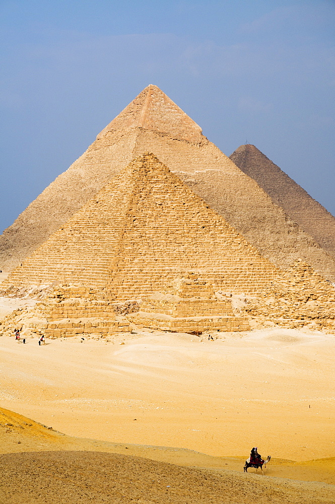 The Pyramids of Giza, Giza, UNESCO World Heritage Site, near Cairo, Egypt, North Africa, Africa